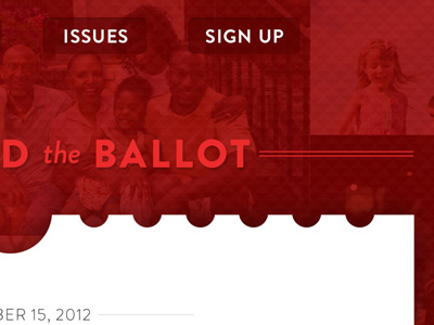 Ballot header 2v ballot brand aid header patriotic red website