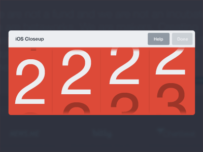 Rolling Counter counter layervault modal numbers