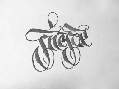 Firefox cally callygraphy experiment fire fox gothic graph typography