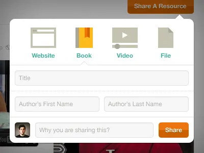 Share A Resource icons media share ui web