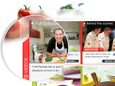 Web Interface glass sharp tomato ui web