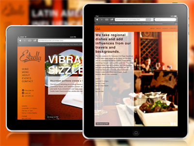 Estrella iPad ipad responsive ui website