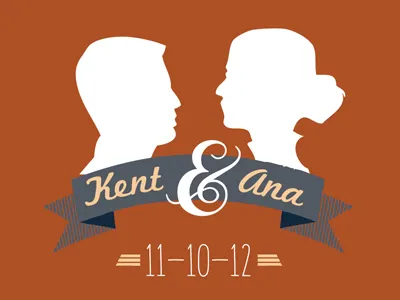 So I'm getting married... invitations marriage orange save the dates silhouettes wedding