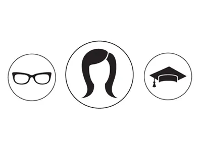 Resume Icons cv education glasses hair icon logo portfolio resume skills