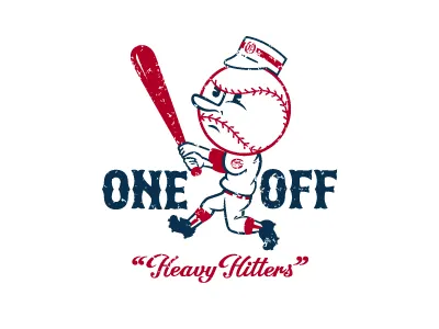 Heavy Hitters Baseball Man baseball baseball man heavy hitters mascot oneoff