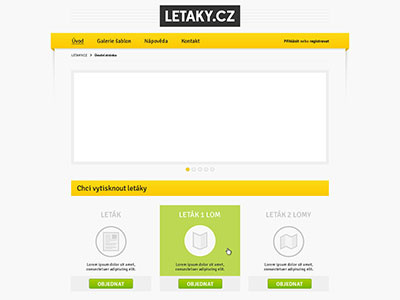 Letaky webpage design fireworks webpage