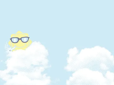 Sunnies on the Sun, son. clouds high sky spliff sun