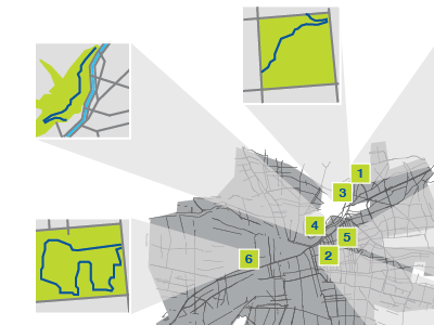 Infographic // jogging in Santiago chile design gráfico diseño gráfico graphic design infographic infográfico liliana de simone pedro moura planejamento urbano planificación urbana polenstudio santiago urban planning