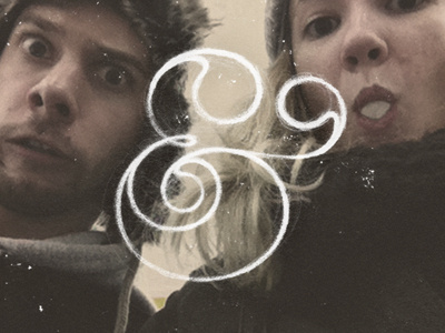 Me & Her 2 ampersand hand drawn photo texture