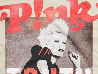 Pink bravado merch design vintage