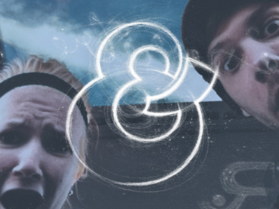 Me & Her ampersand hand drawn photo texture