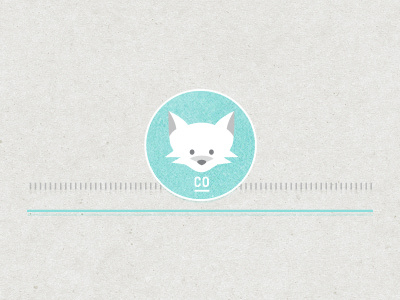 CO dog illustration logo
