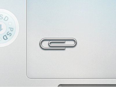 Paperclip Freebie macbook paperclip psd sticker trackpad