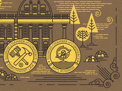 Illustration II badge certificate detail illustration