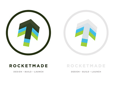 Rocketmade Logo branding rocketmade