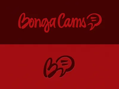 Bonga Cams app bubble chat custom hand hand writing lettering logo writing