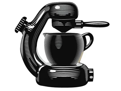 Coffee Machine cafe coffee cut engraving logo machine vintage wood