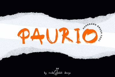 Paurio Brush Font branding brush coffee handlettering handmade handwritten headline invitation ligature logotype menu font modern nostalgic quotes font textured vintage