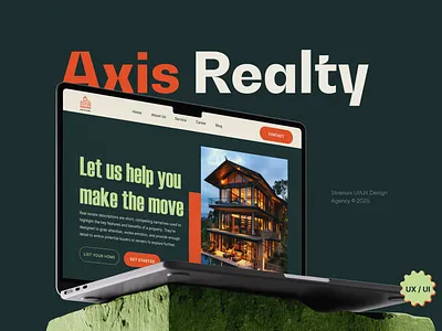 Axis Realty - Real Estate UI/UX & Website-Design 3d ai animation apartment architecture branding building business clean graphic design landing page logo modren motion graphics property real estate rent ui web application website design