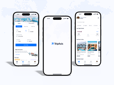 TripAxis - Tour and Travel Booking Mobile App UX/UI Design booking app creative axis mobile app design product design saas saas mobile app saas owner saas product saas travel tour and travel travel app ui design user experinece user interface ux design uxui