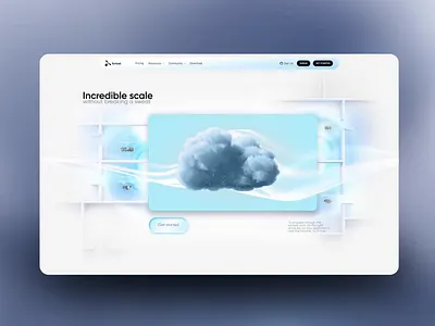 Fortast - Cloud Computing Landing Page 3d after effects animation branding cloud computing graphic design landing page logo motion graphics rive ui ui animation web design