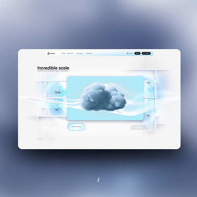 Fortast - Cloud Computing Landing Page 3d after effects animation branding cloud computing graphic design landing page logo motion graphics rive ui ui animation web design