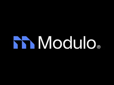 Modulo® brand branding design icon layer logo logodesign minimal module tech web webflow