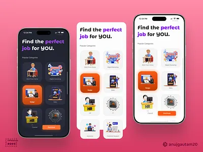 #DailyUI Challenge #099: Categories 099 app categories creativity dailyui dailyui challenge design graphicdesign illustration interactive interfacedesign jobcategories popular uidesign uiinspiration uiux userexperience userflow userinterface uxdesign