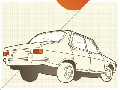 Dacia dacia illustration