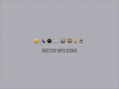 Micro Sketch 16px icons micro sketch