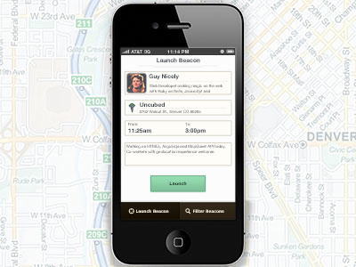 Launch Beacon - Nomabi ios mobile web ui