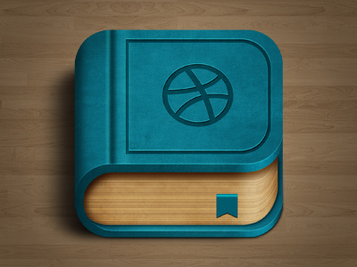 Icon for iOS art book cyan dribbble drippple icon ios ipadm ui iphone