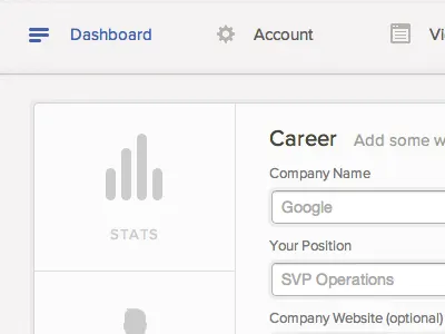 Dashboard product design qio user interface