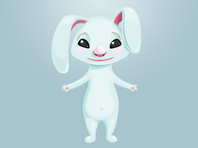 one more rabbit flash rabbit vector