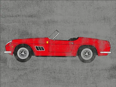 Bueller car ferrari ferris bueller illustration