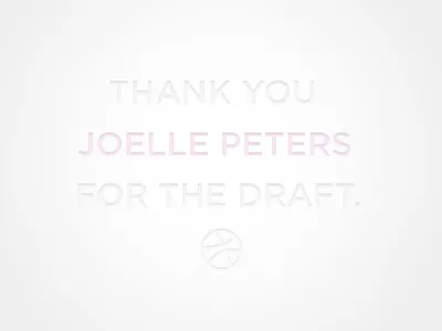 Thanks for the draft draft soft thank you type