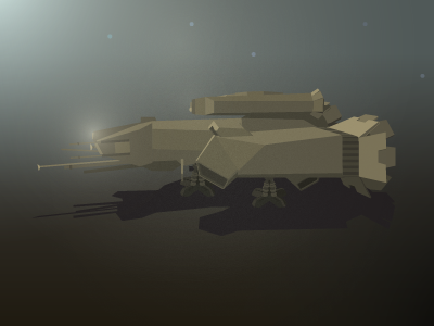 Nostromo alien illustration vehicle