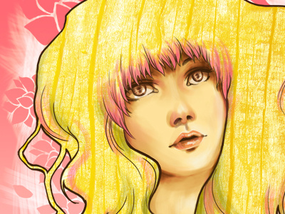Oh My Lady digital painting photoshop