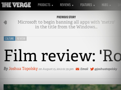 The Verge Byline byline design editorial the useful verge