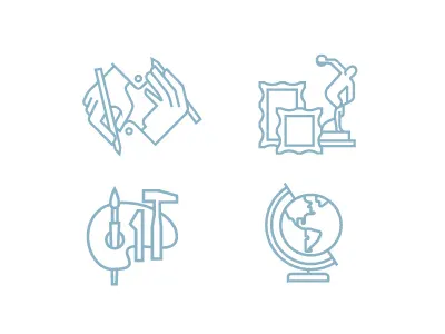 Trivium Icons art history icons line