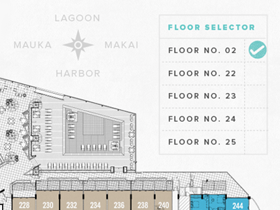 Mauka Makai compass floor hawaii map selector ui