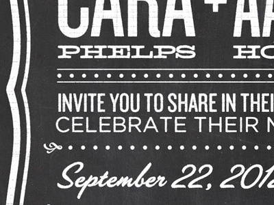 Chalk Wedding Invite black chalk gotham invitation knockout las vegas wedding white