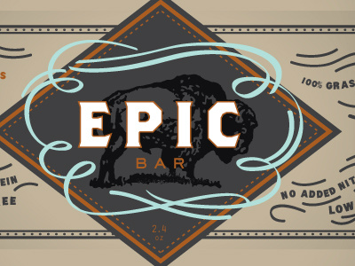 Epic 4 bar buffalo calligraphy epic health west wild
