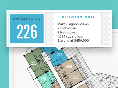 Dwelling Hover Information floor plan floorplan hover map proxima nova titling gothic ui window