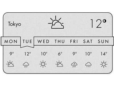 Serenum Weather Widget concept weather widget