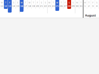 Timeline (2) calendar crono date table time