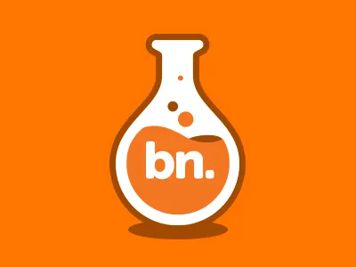 Bn. Labs beaker brand brown fesyuk illustration lab logo marco networks orange
