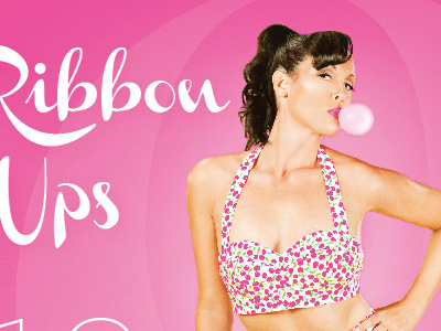 Breast Cancer Pin-up Calendar photography pink type
