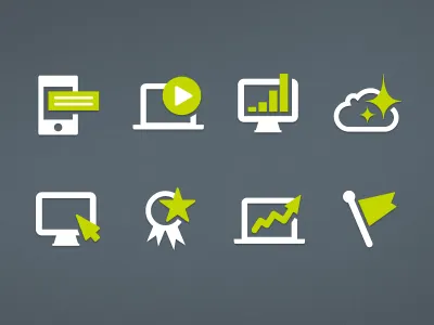 New Icons 2 tone analytics flag green icon icon set login mobile play reports set tech trust