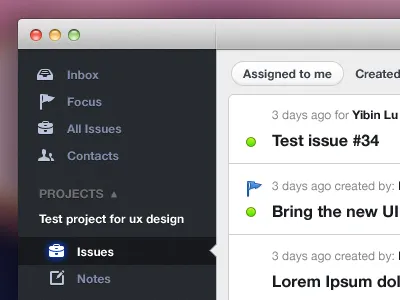 My first native mac app app application gui list mac sidebar ui usability